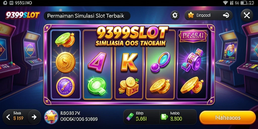 Tampilan gameplay menarik dari 9399SLOT dengan mesin slot yang seru.