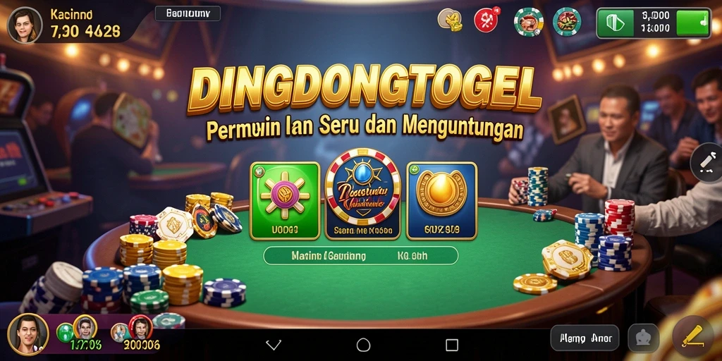 Pengguna menikmati gameplay DINGDONGTOGEL dengan grafik menawan.