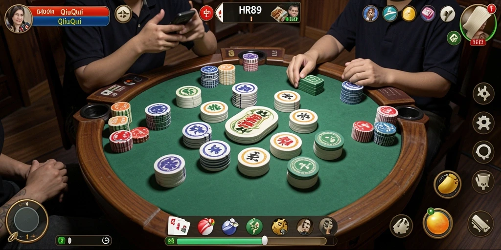 Screenshot HR89 menunjukkan gameplay QiuQiu yang seru dan interaktif.