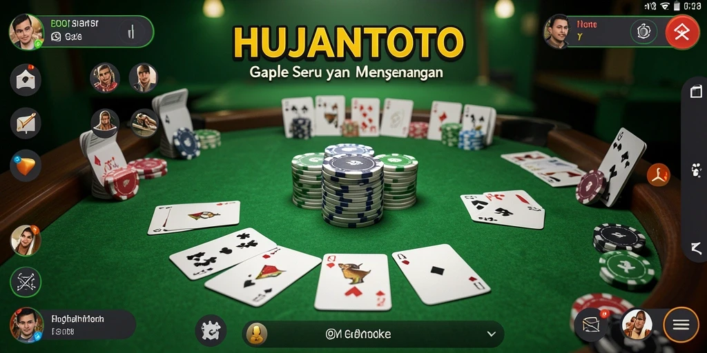 Tampilan gameplay HUJANTOTO yang seru dan menantang.
