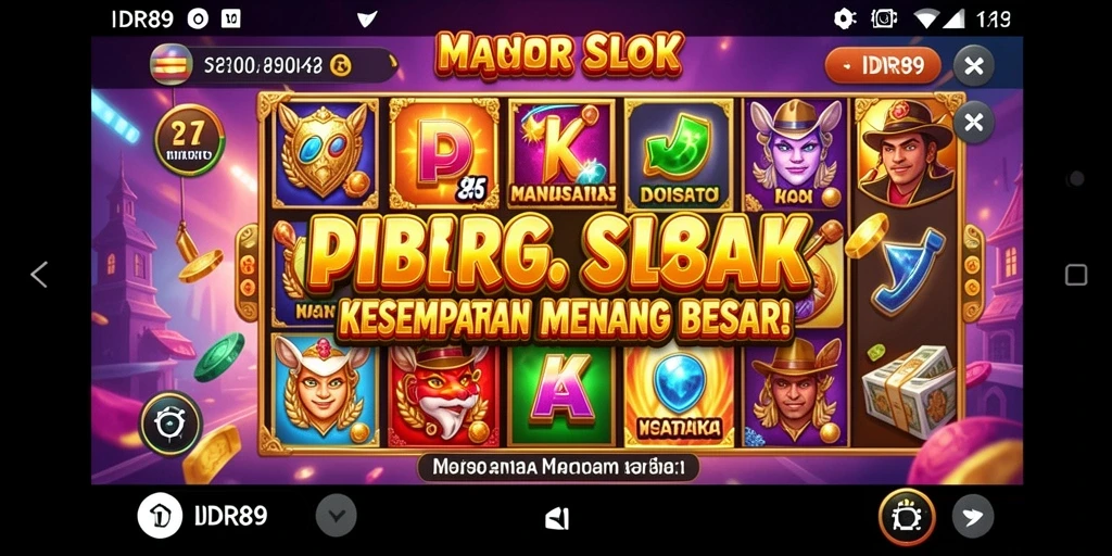 Tampilan menarik dari gameplay IDR89 yang penuh warna.