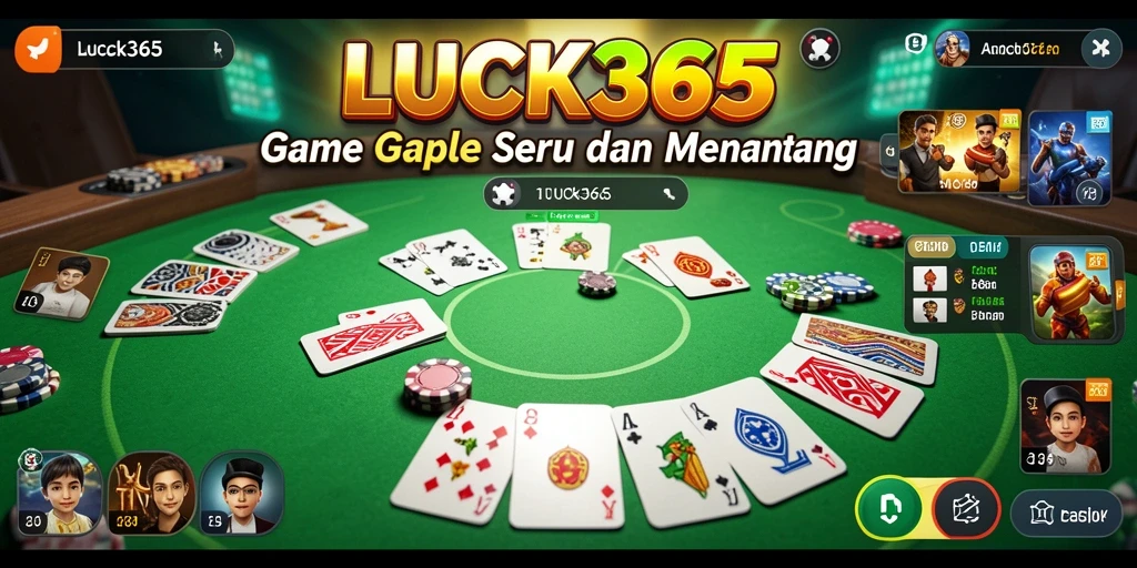Gameplay LUCK365 yang mengasyikkan saat bermain Gaple.