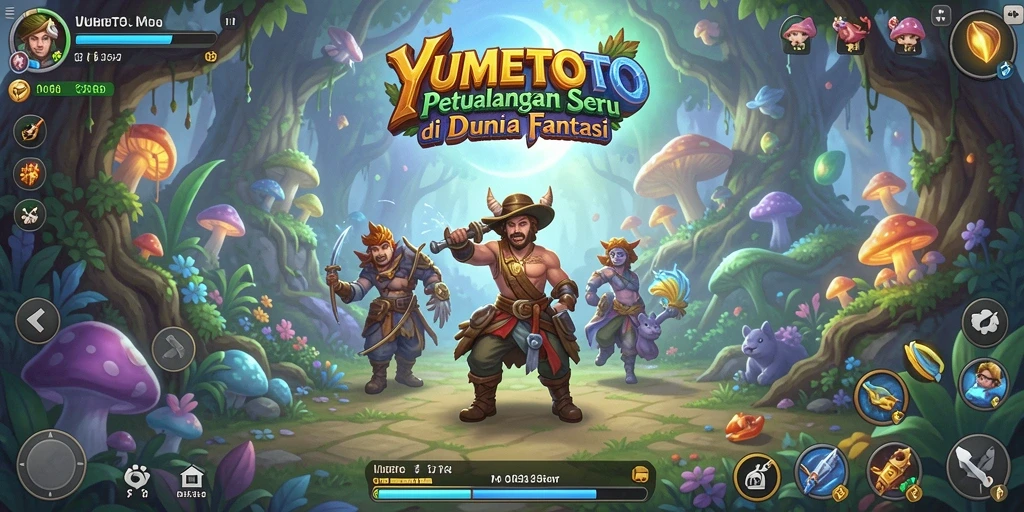 Tampilan gameplay seru dan menawan dari YUMETOTO.